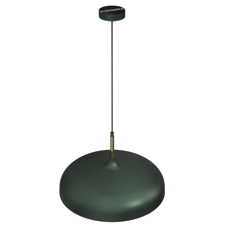 MiLagro Lampa wisząca LINCOLN GREEN/GOLD 1xE27 45cm MLP7900
