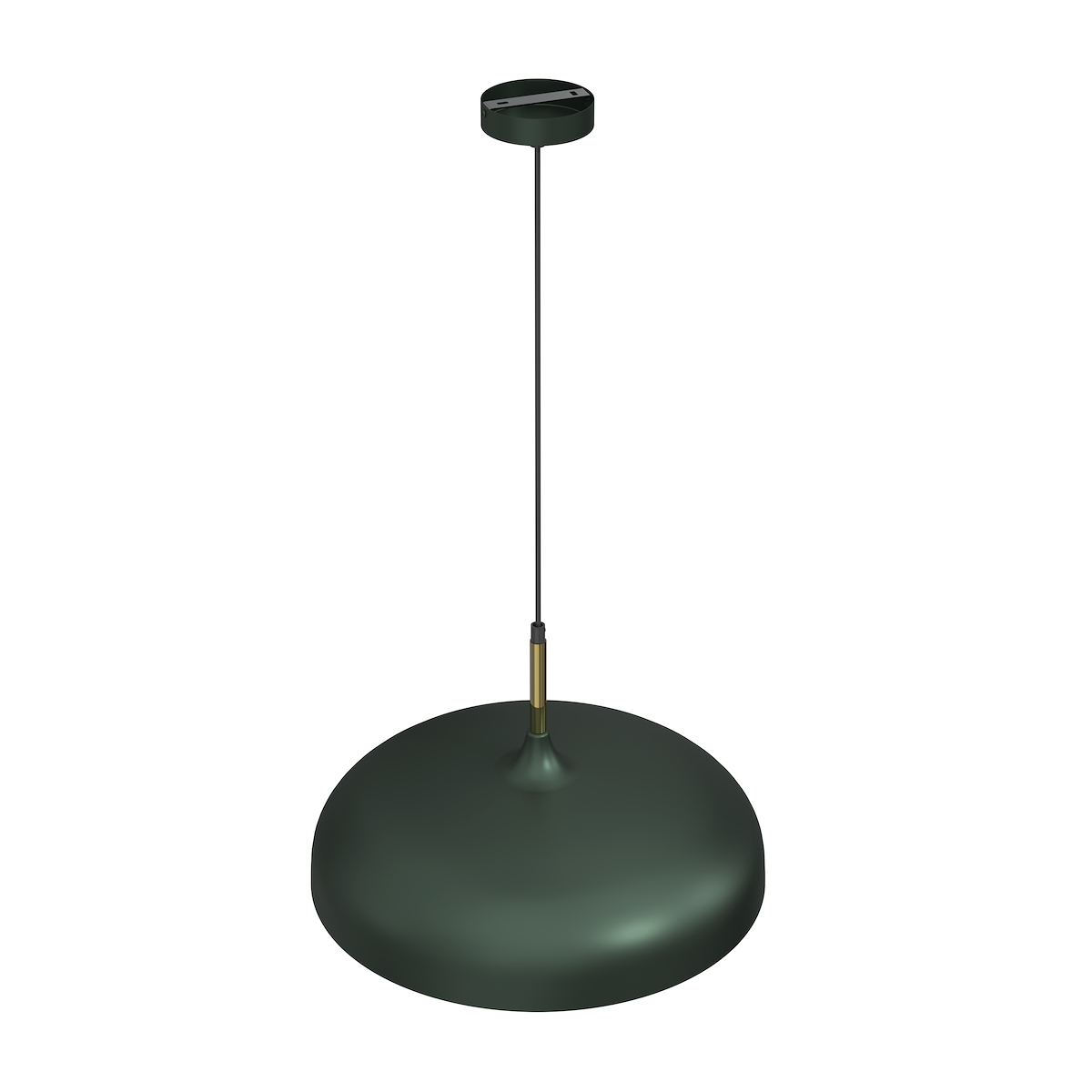 MiLagro Lampa wisząca LINCOLN GREEN/GOLD 1xE27 45cm MLP7900