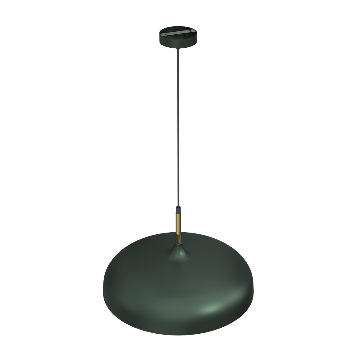 MiLagro Lampa wisząca LINCOLN GREEN/GOLD 1xE27 45cm MLP7900