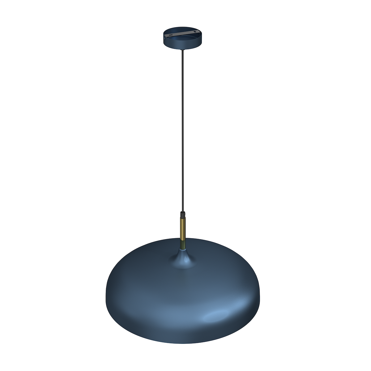 MiLagro Lampa wisząca LINCOLN BLUE/GOLD 1xE27 45cm MLP7901