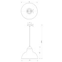 MiLagro Lampa wisząca CORIN GREEN 1xE27 MLP7983