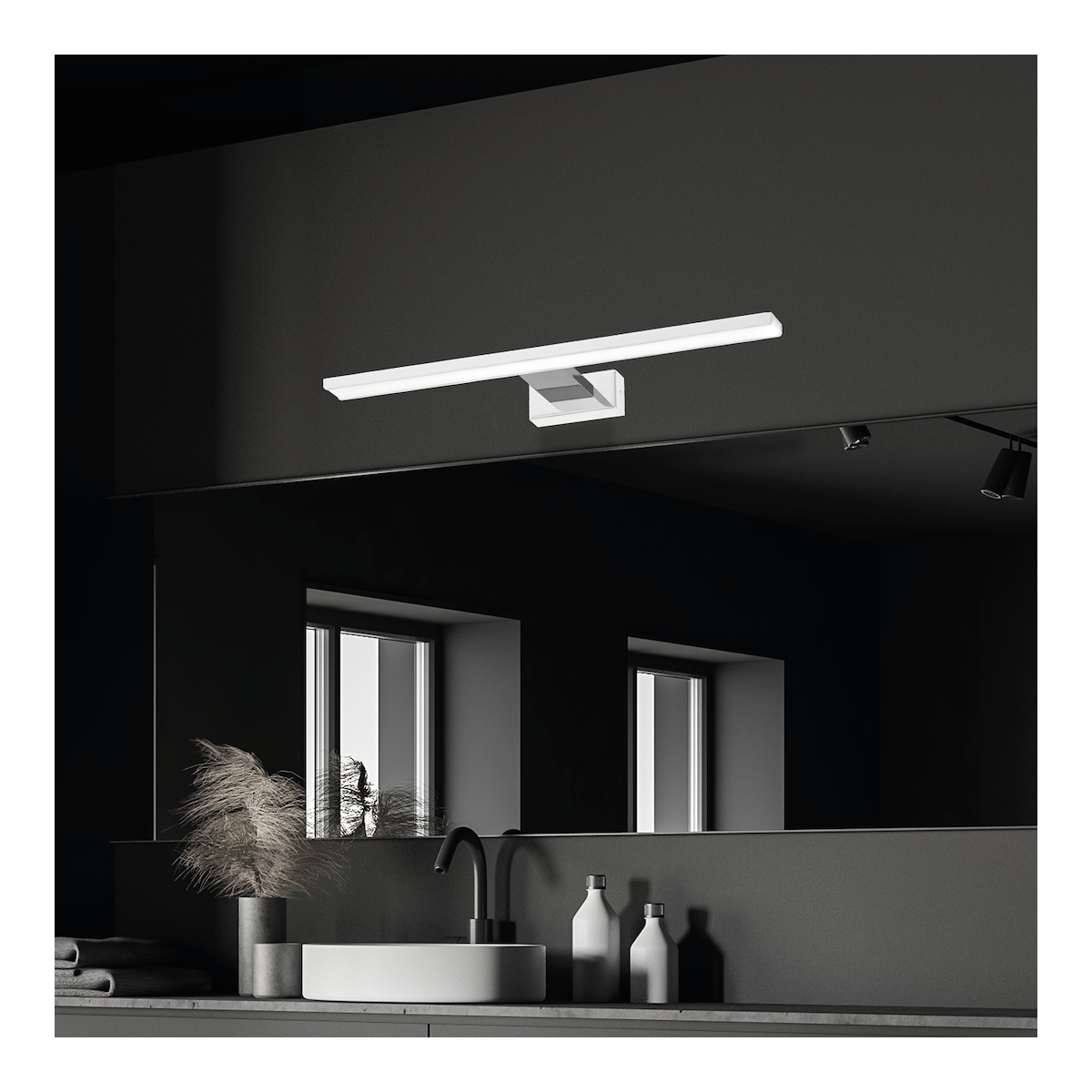 MiLagro Shine 60cm LED Biały Chrom efektowne oświetlenie