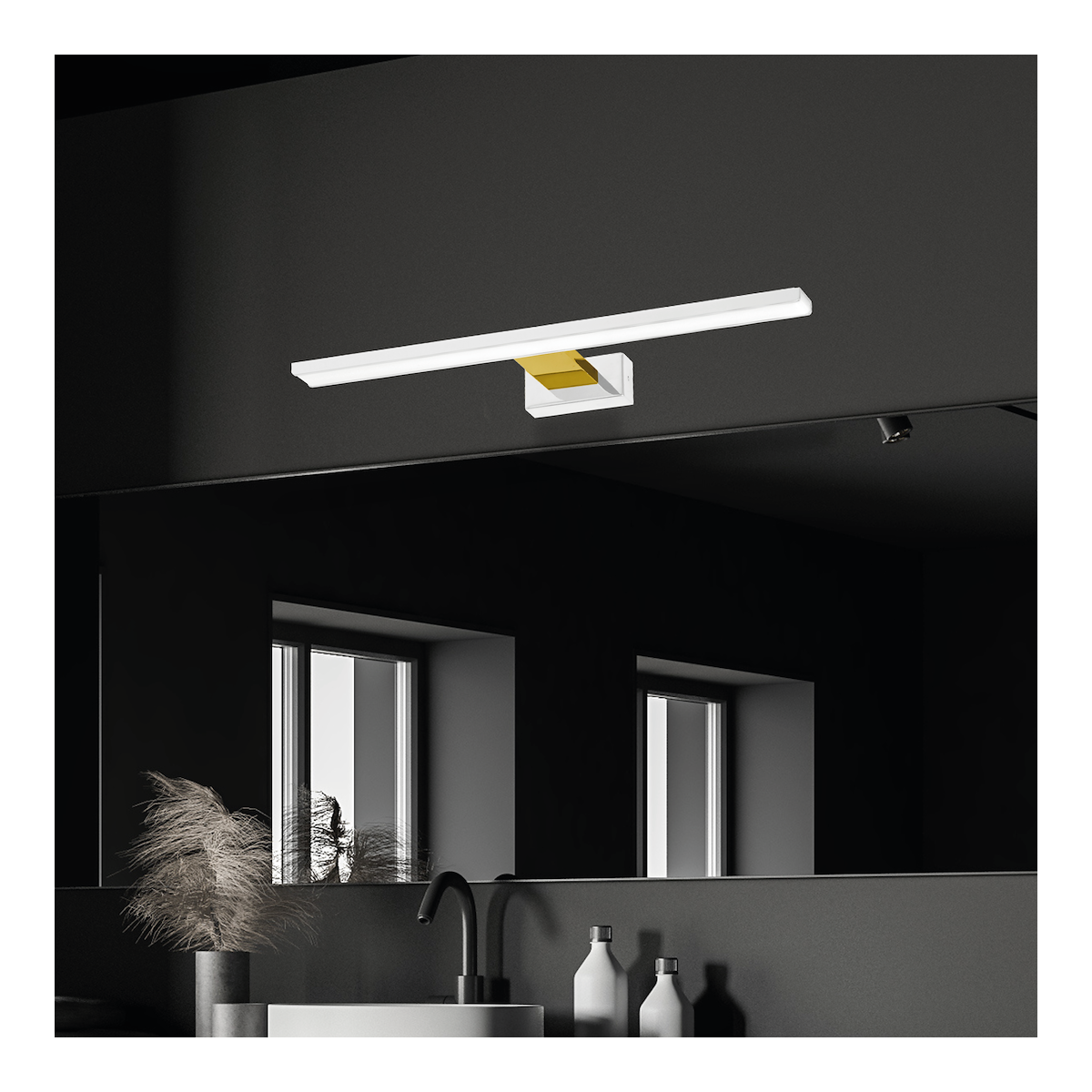 MiLagro Shine LED Biały Złoty 60cm dekoracyjne oświetlenie