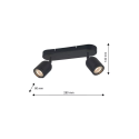 MiLagro Lampa sufitowa PORTER 2XGU10 IP44 ML7643