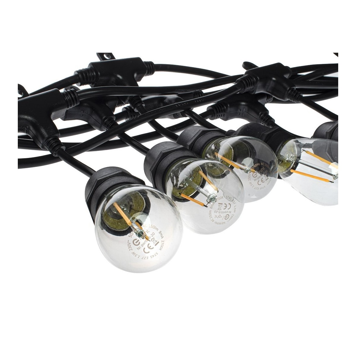 MiLagro Girlanda LED 10m 2700K nietuzinkowe oświetlenie