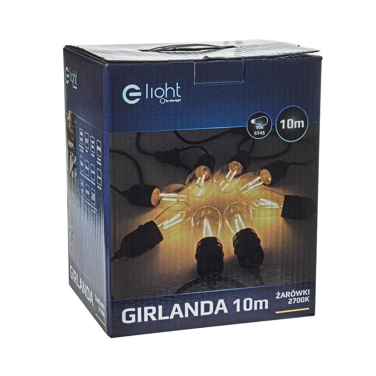 MiLagro Girlanda LED 10m 2700K nietuzinkowe oświetlenie