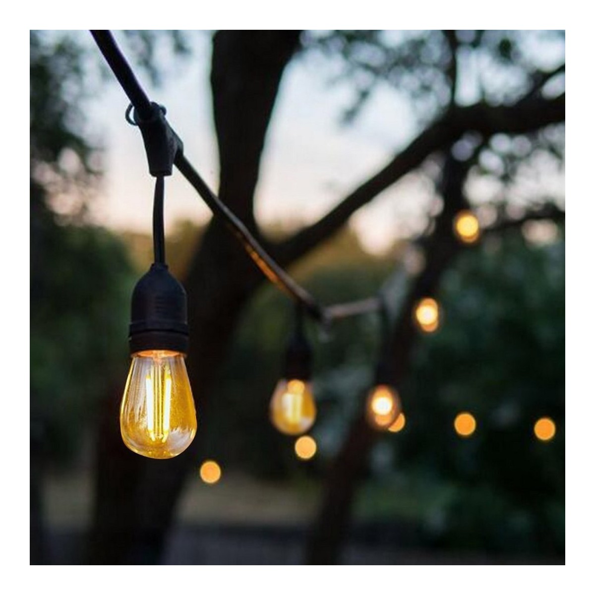 MiLagro Girlanda LED 10m 2700K nietuzinkowe oświetlenie