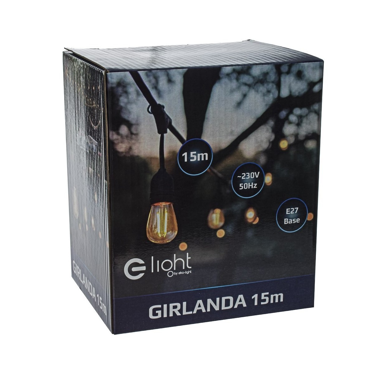 MiLagro Girlanda 15m E27 IP44 klimatyczne oświetlenie