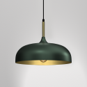 MiLagro Lampa wisząca LINCOLN GREEN/GOLD 1xE27 35cm MLP8032