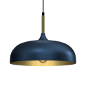 MiLagro Lampa wisząca LINCOLN BLUE/GOLD 1xE27 35cm MLP8033