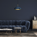 MiLagro Lampa wisząca LINCOLN BLUE/GOLD 1xE27 35cm MLP8033