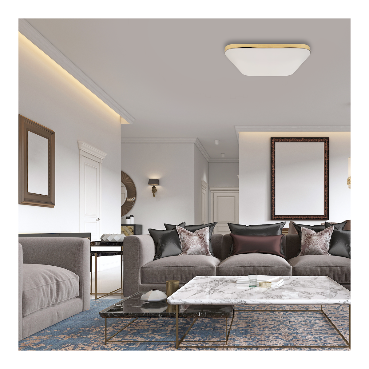 MiLagro Plafon NEMO GOLD LED wyjątkowy element aranżacji