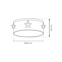 MiLagro Lampa sufitowa STAR 2xE27 MLP8281