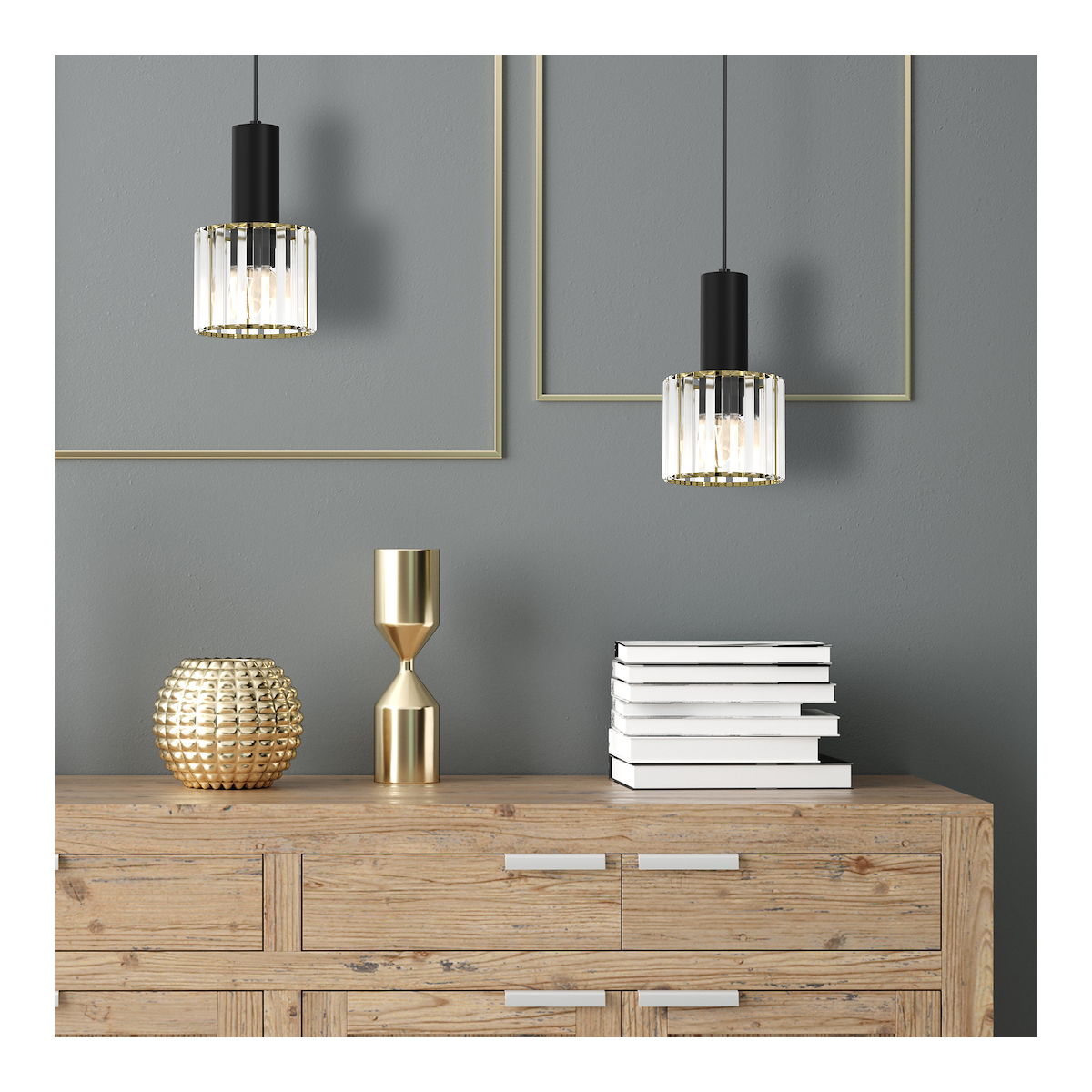 MiLagro Lampa CRISTAL 1xE27 designerskie oświetlenie