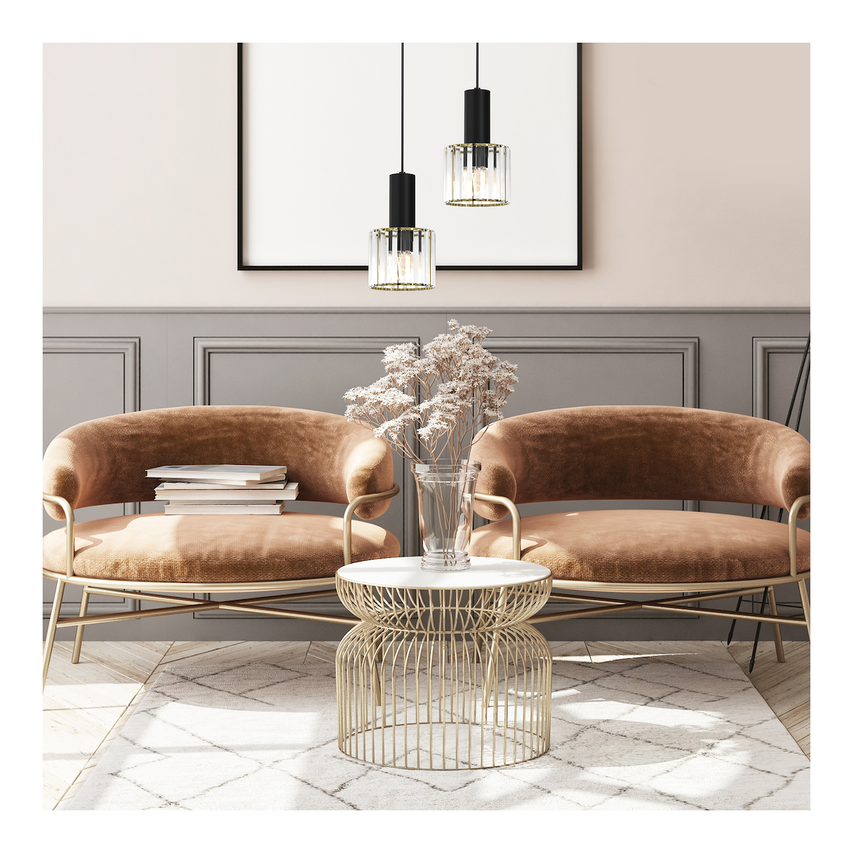 MiLagro Lampa CRISTAL 1xE27 designerskie oświetlenie