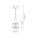 MiLagro Lampa CRISTAL 1xE27 designerskie oświetlenie