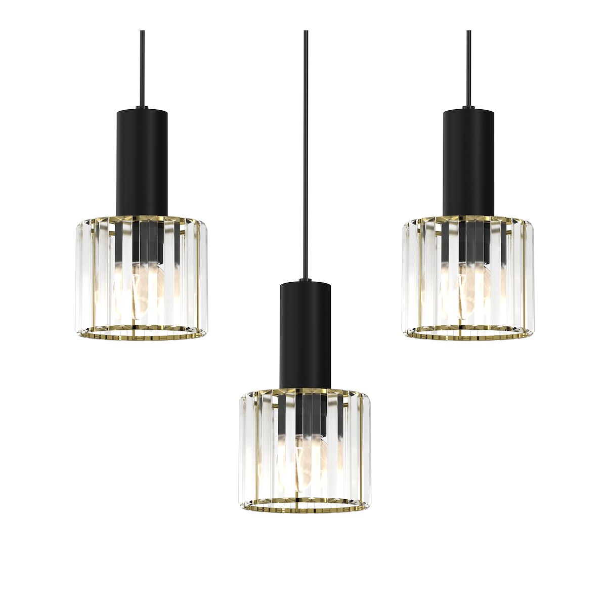 MiLagro Lampa CRISTAL 3xE27 stylowe oświetlenie