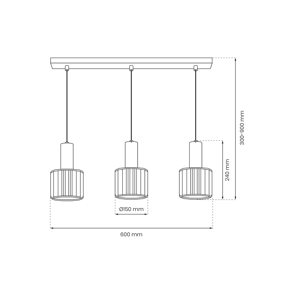 MiLagro Lampa CRISTAL 3xE27 stylowe oświetlenie