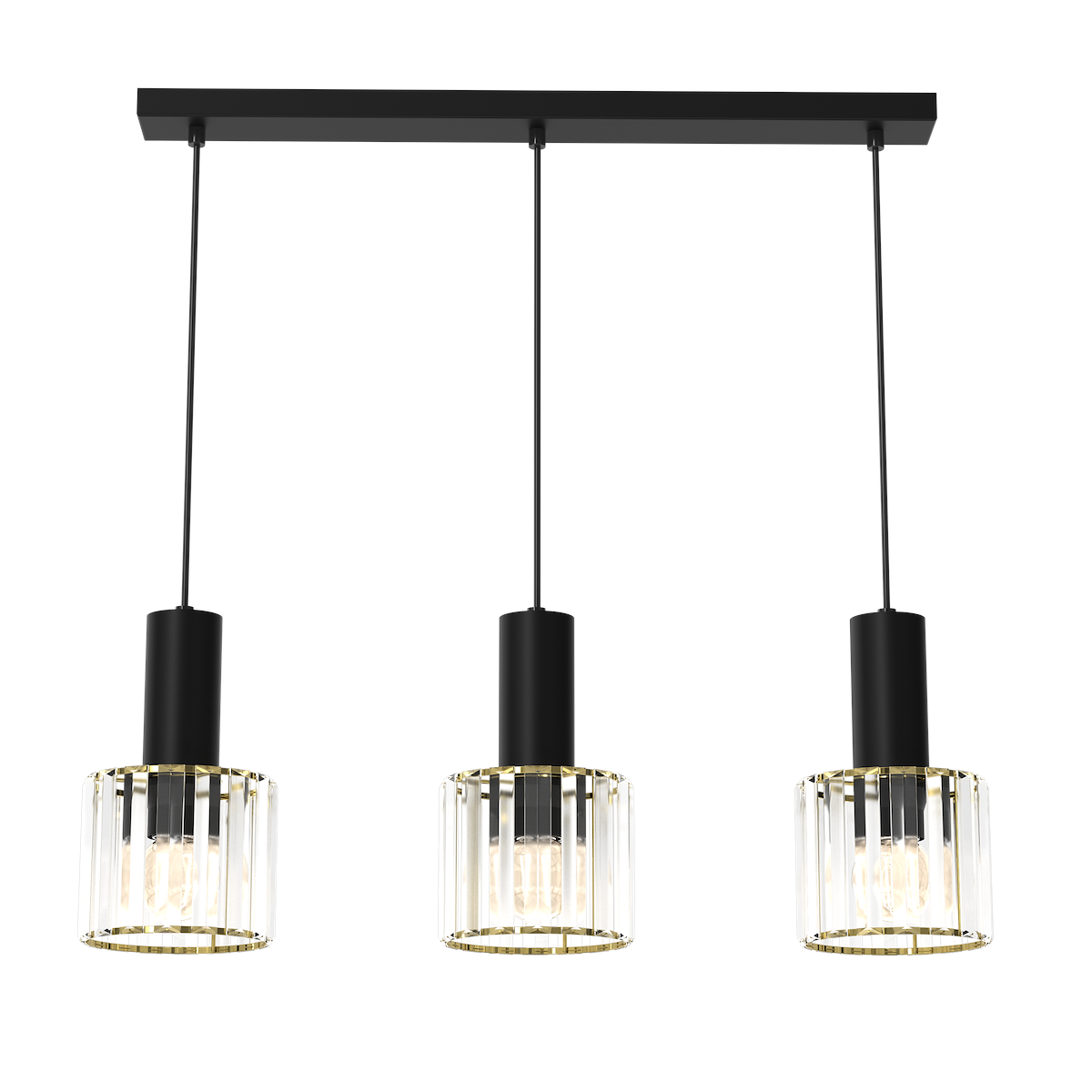 MiLagro Lampa CRISTAL 3xE27 stylowe oświetlenie