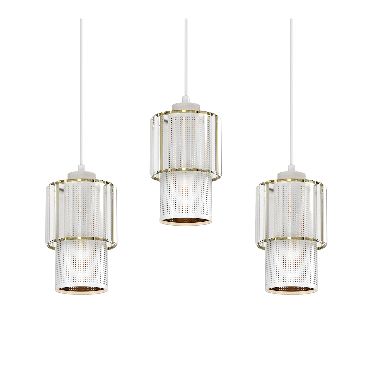MiLagro Lampa BLANCO 3xE27 nowoczesne oświetlenie