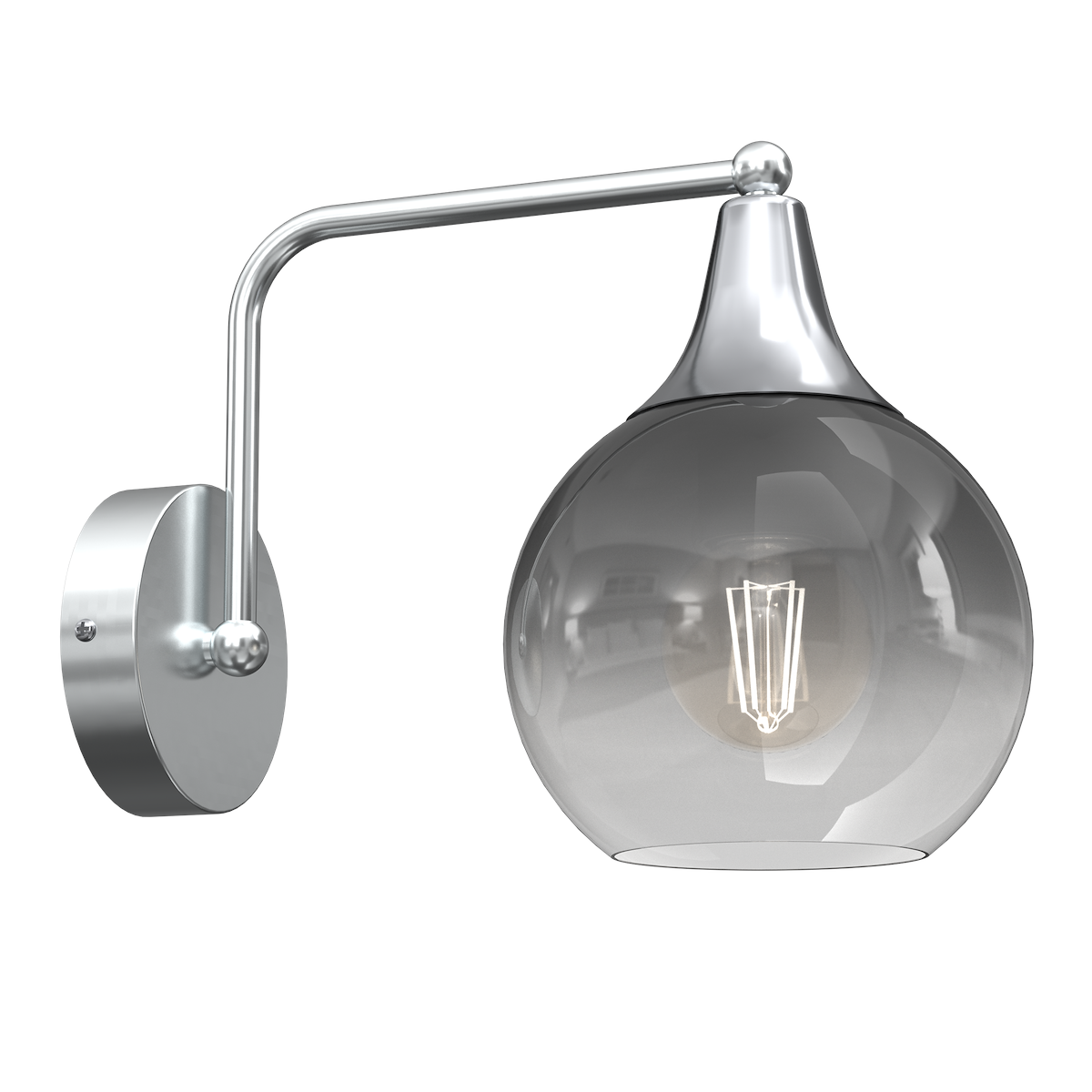 MiLagro Kinkiet MONTE SILVER 1xE27 MLP8319