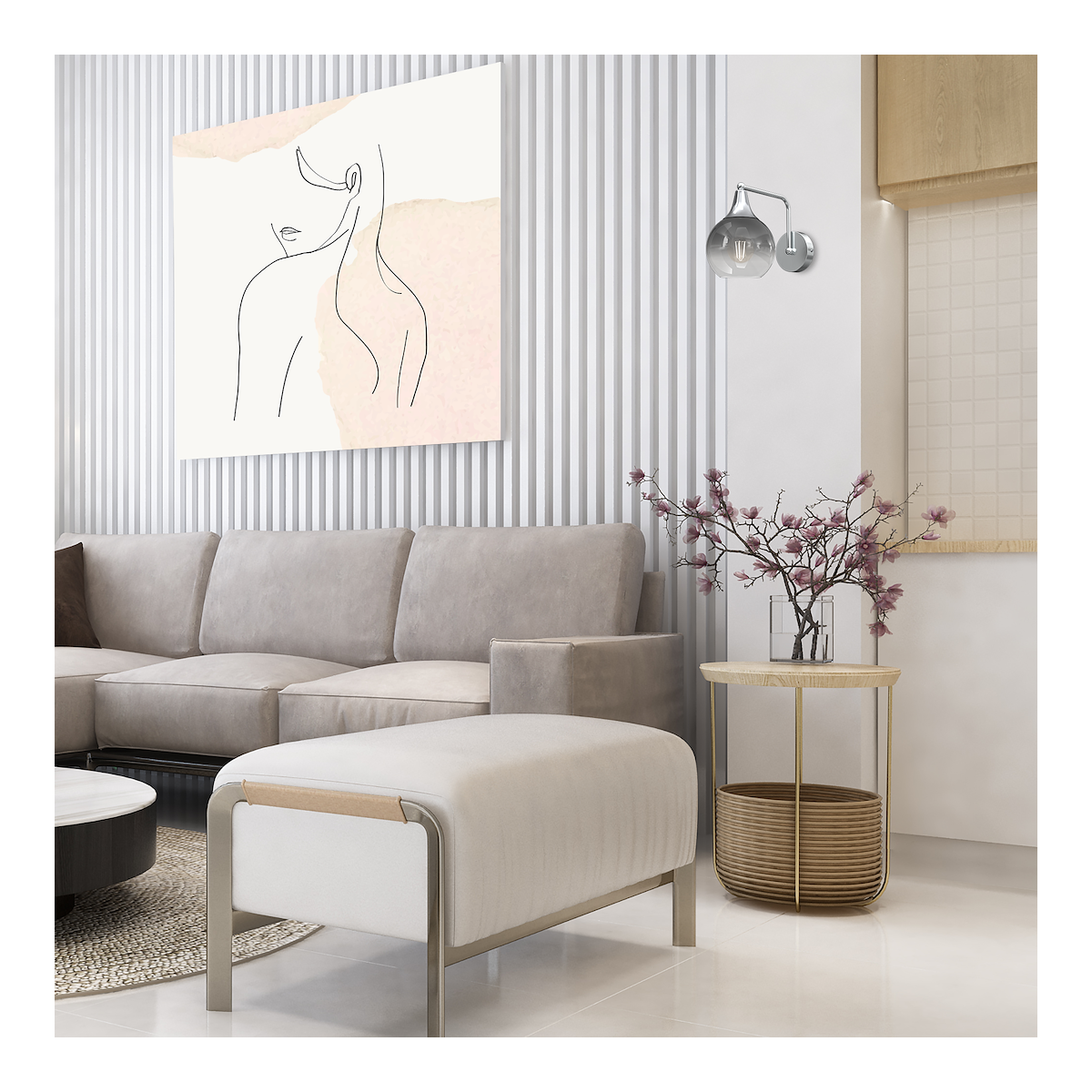 MiLagro Kinkiet MONTE SILVER 1xE27 MLP8319