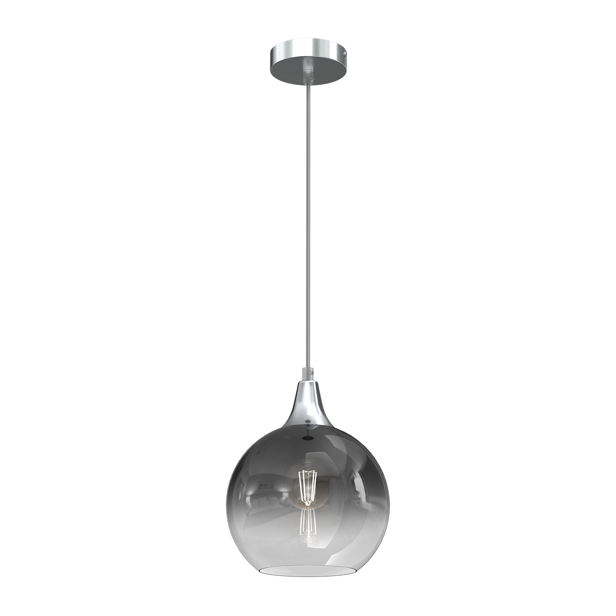 MiLagro Lampa wisząca MONTE SILVER fi 200 1xE27 MLP8320