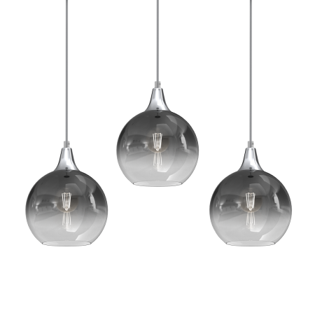 MiLagro Lampa wisząca MONTE SILVER 3xE27 MLP8322