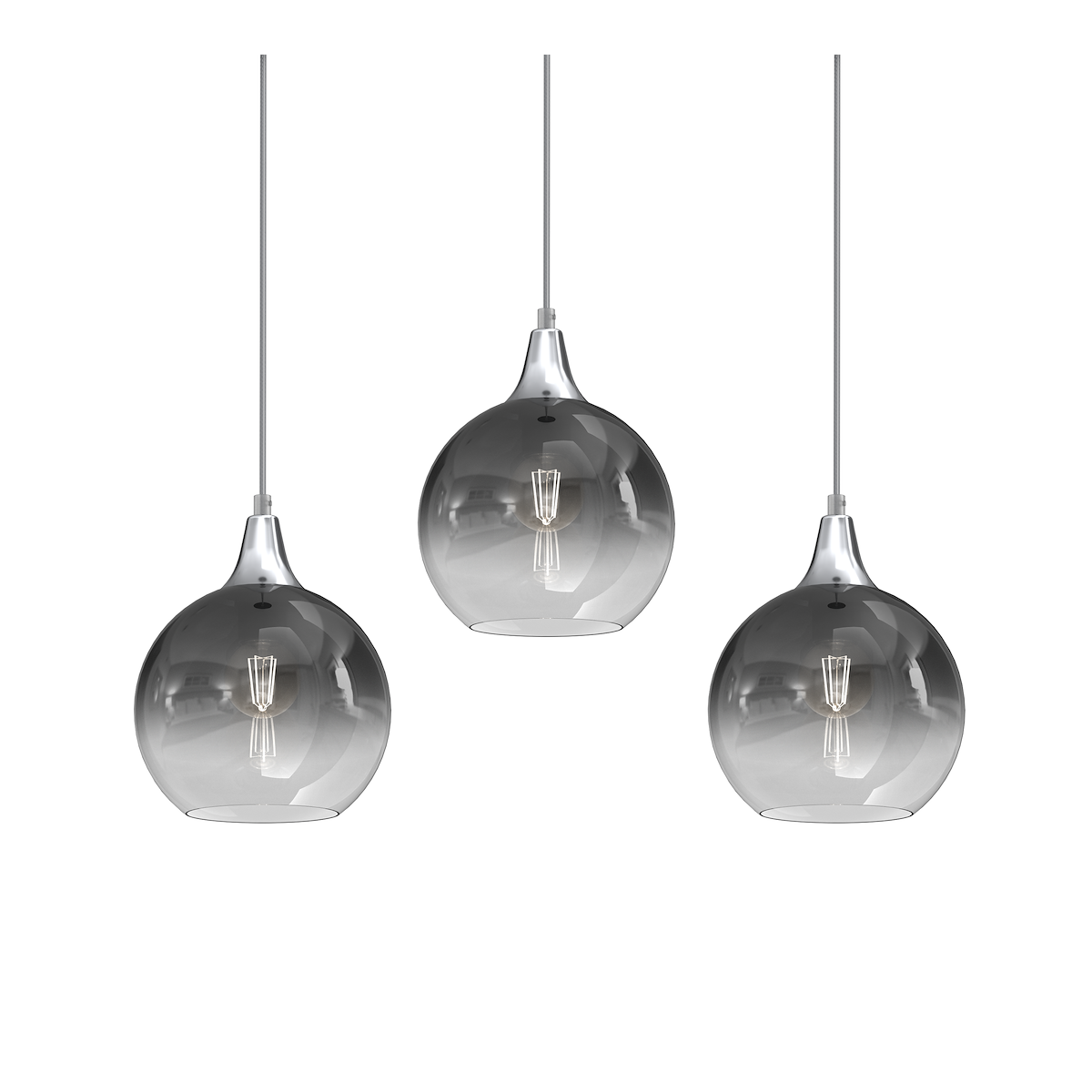 MiLagro Lampa wisząca MONTE SILVER 3xE27 MLP8322