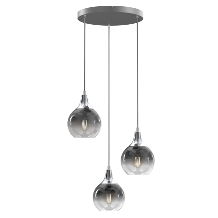 MiLagro Lampa wisząca MONTE SILVER 3xE27 MLP8323