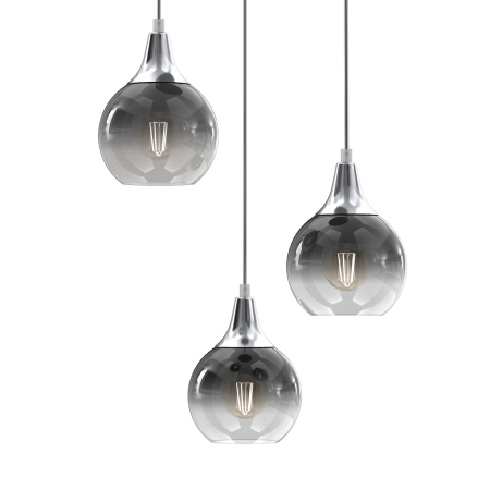 MiLagro Lampa wisząca MONTE SILVER 3xE27 MLP8323