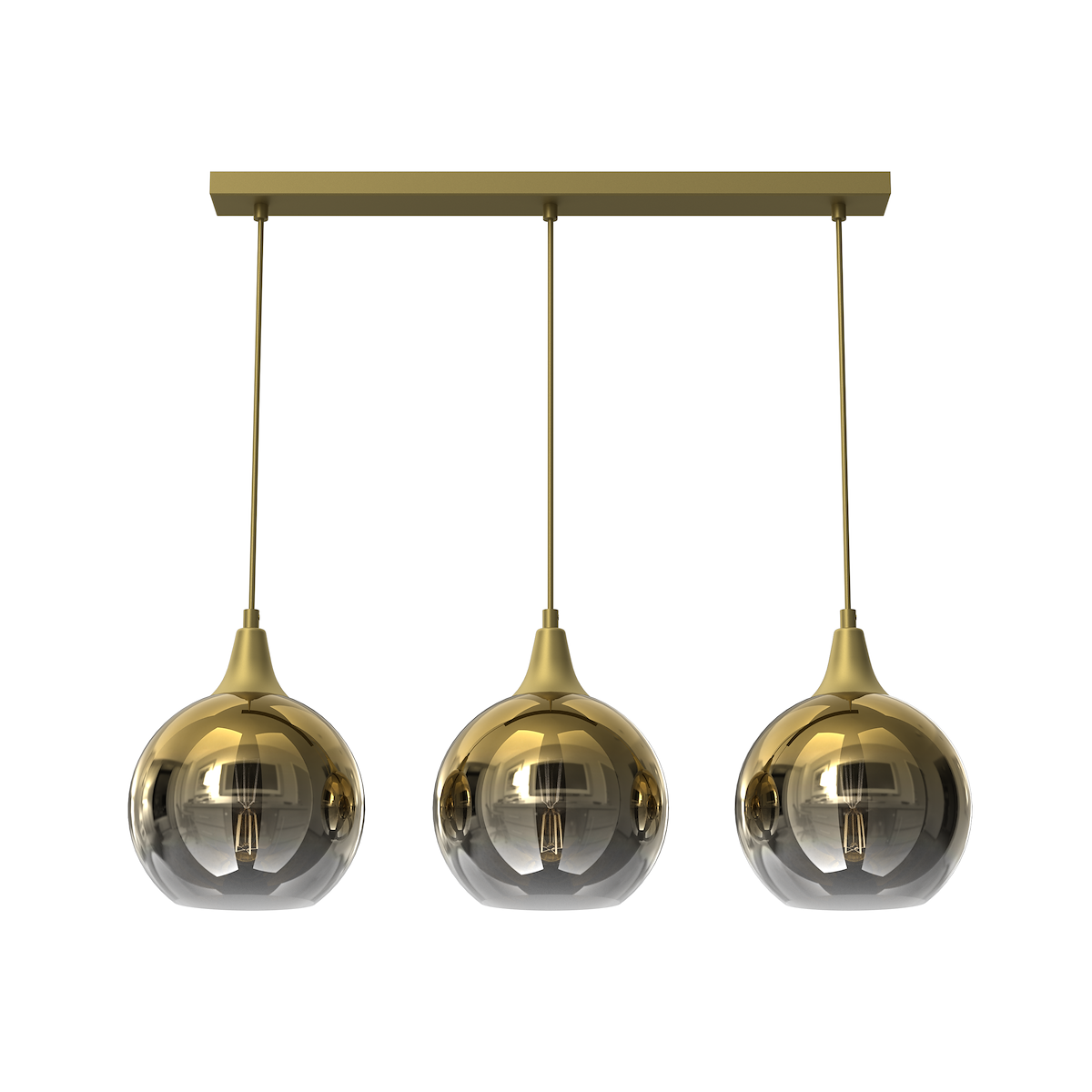 MiLagro MONTE GOLD 3xE27 nowoczesne lampy do wnętrz