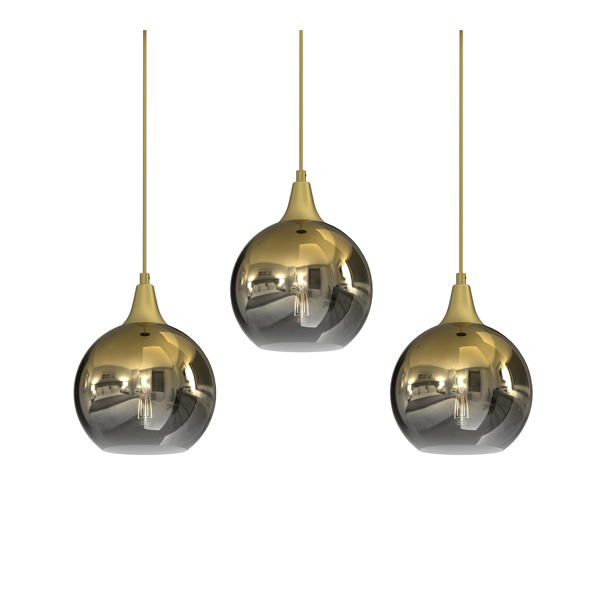 MiLagro MONTE GOLD 3xE27 nowoczesne lampy do wnętrz