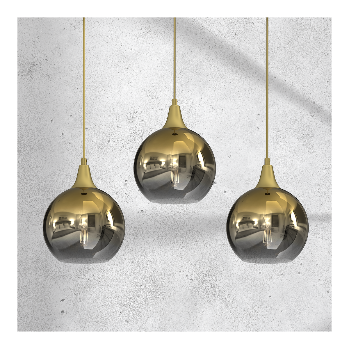 MiLagro MONTE GOLD 3xE27 nowoczesne lampy do wnętrz