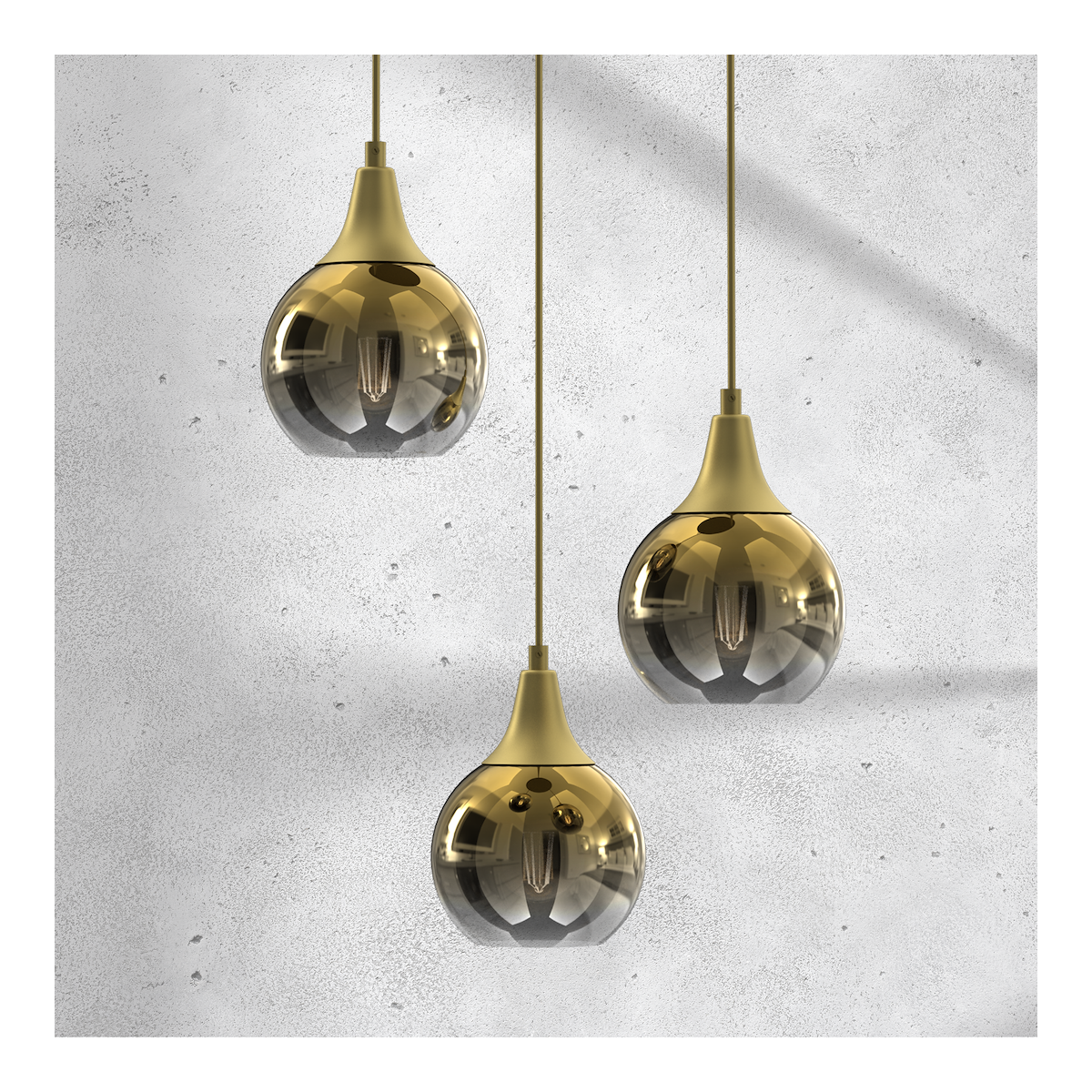 MiLagro MONTE GOLD MLP8403 designerskie lampy LED