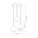 MiLagro MONTE GOLD MLP8403 designerskie lampy LED