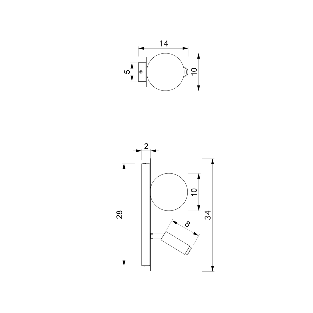 MiLagro Kinkiet SIRIO 2xG9 MLP8404