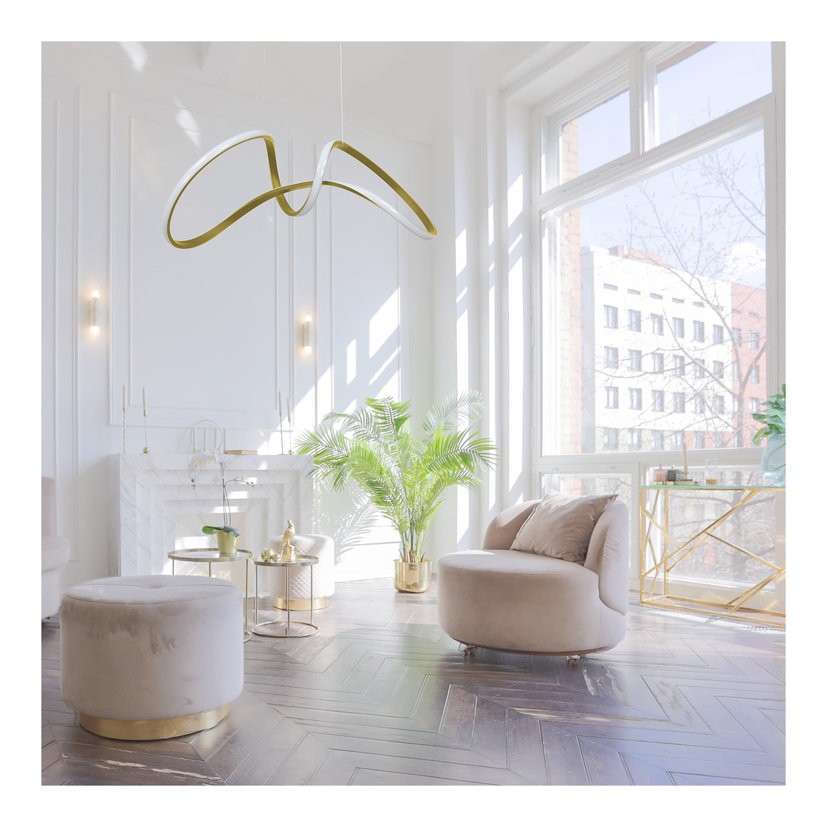 MiLagro TESORO GOLD LED eleganckie oświetlenie