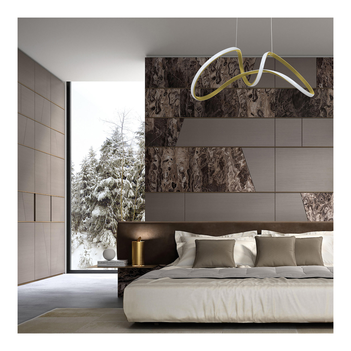 MiLagro TESORO GOLD LED eleganckie oświetlenie