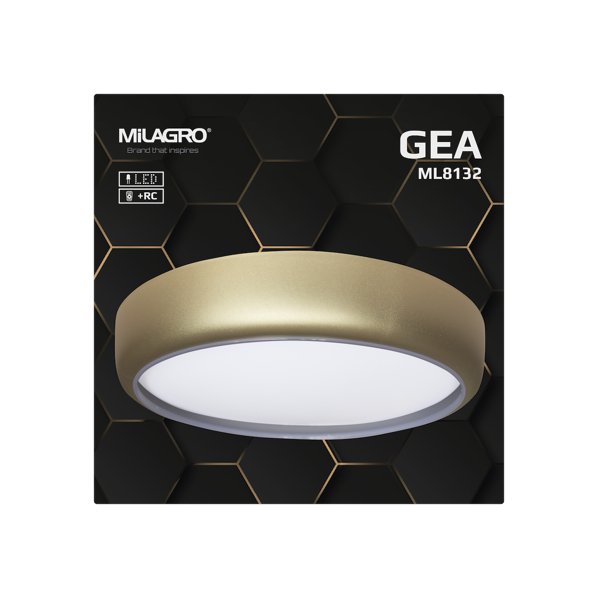 MiLagro GEA GOLD 36W niepowtarzalne oświetlenie wnętrza