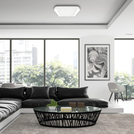 MiLagro Plafon Quadro Biały 38W ML7928
