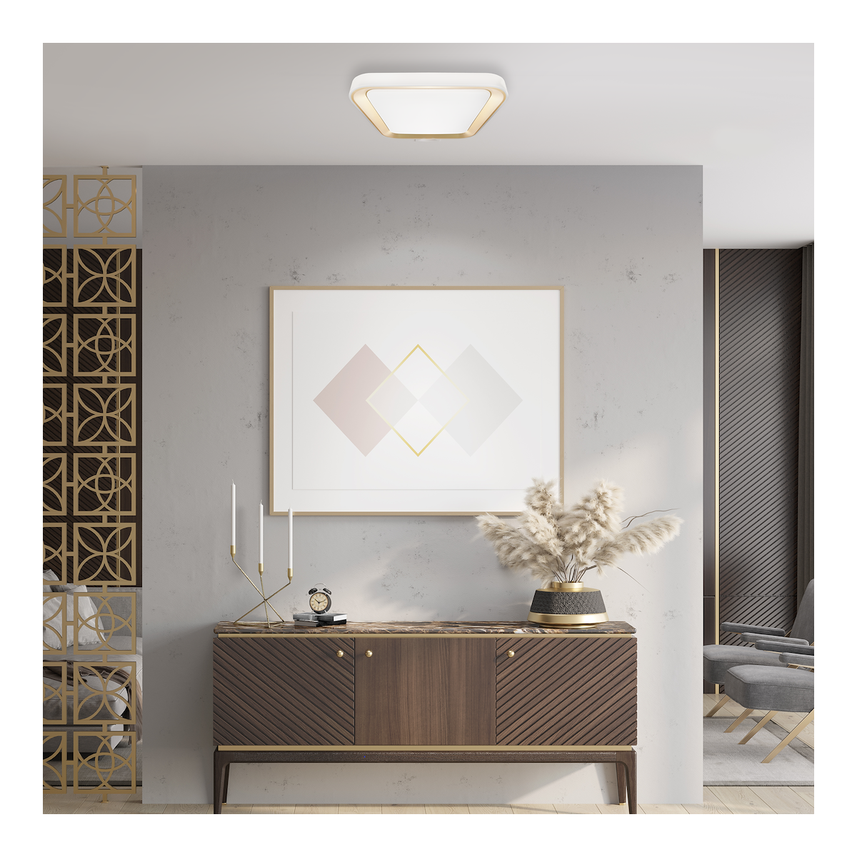 MiLagro Plafon QUADRO GOLD 38W ML7930