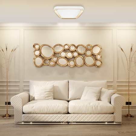 MiLagro QUADRO GOLD 66W stylowe lampy sufitowe