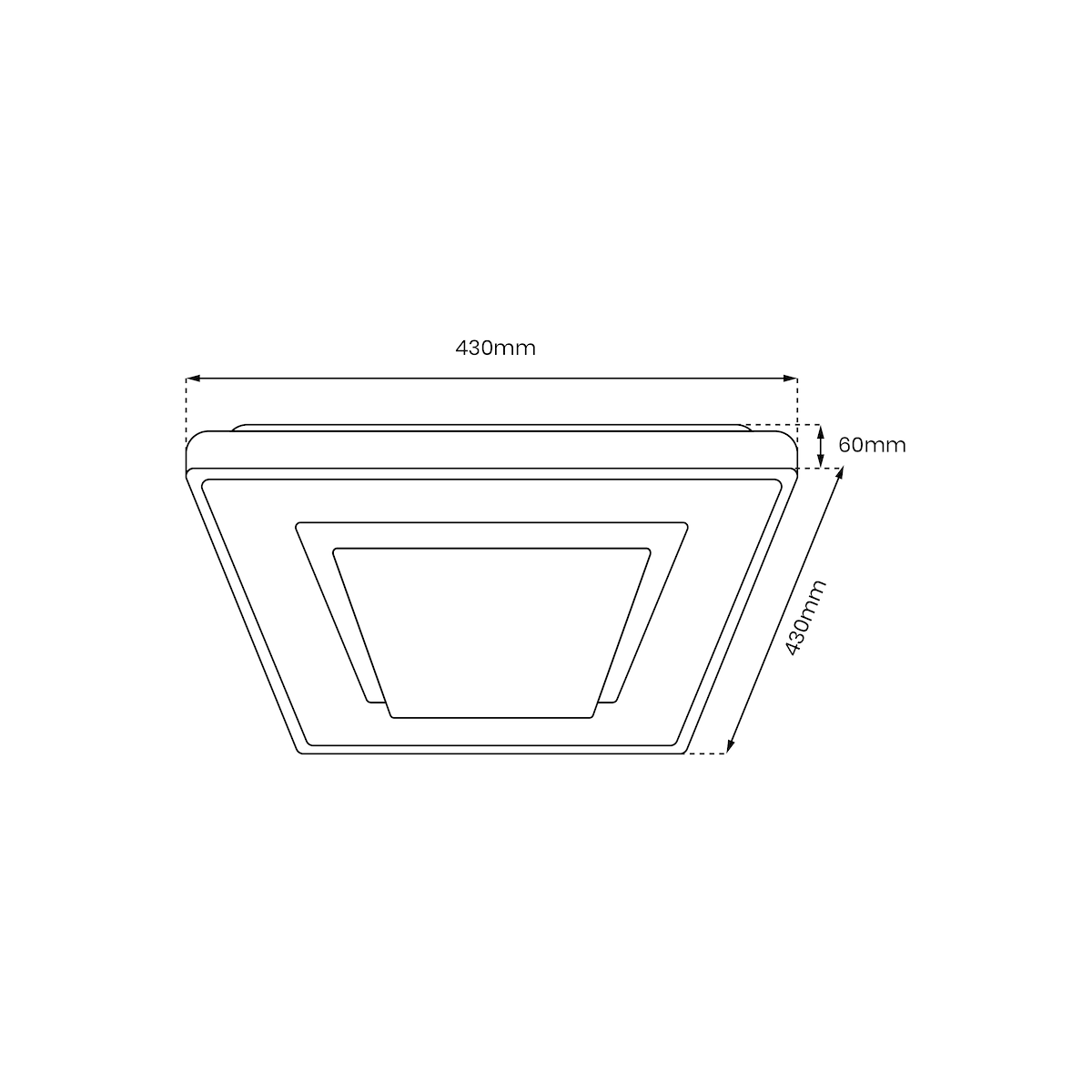 MiLagro Plafon CAMERON 38W LED ML7938