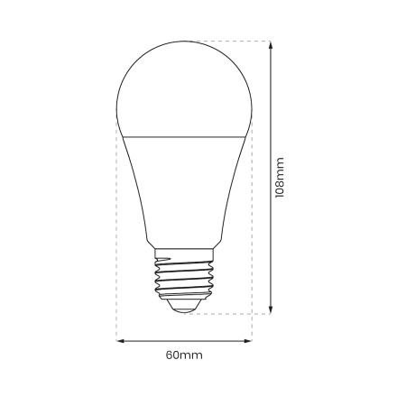 MiLagro Żarówka LED 9W E27 4000K unikalne oświetlenie