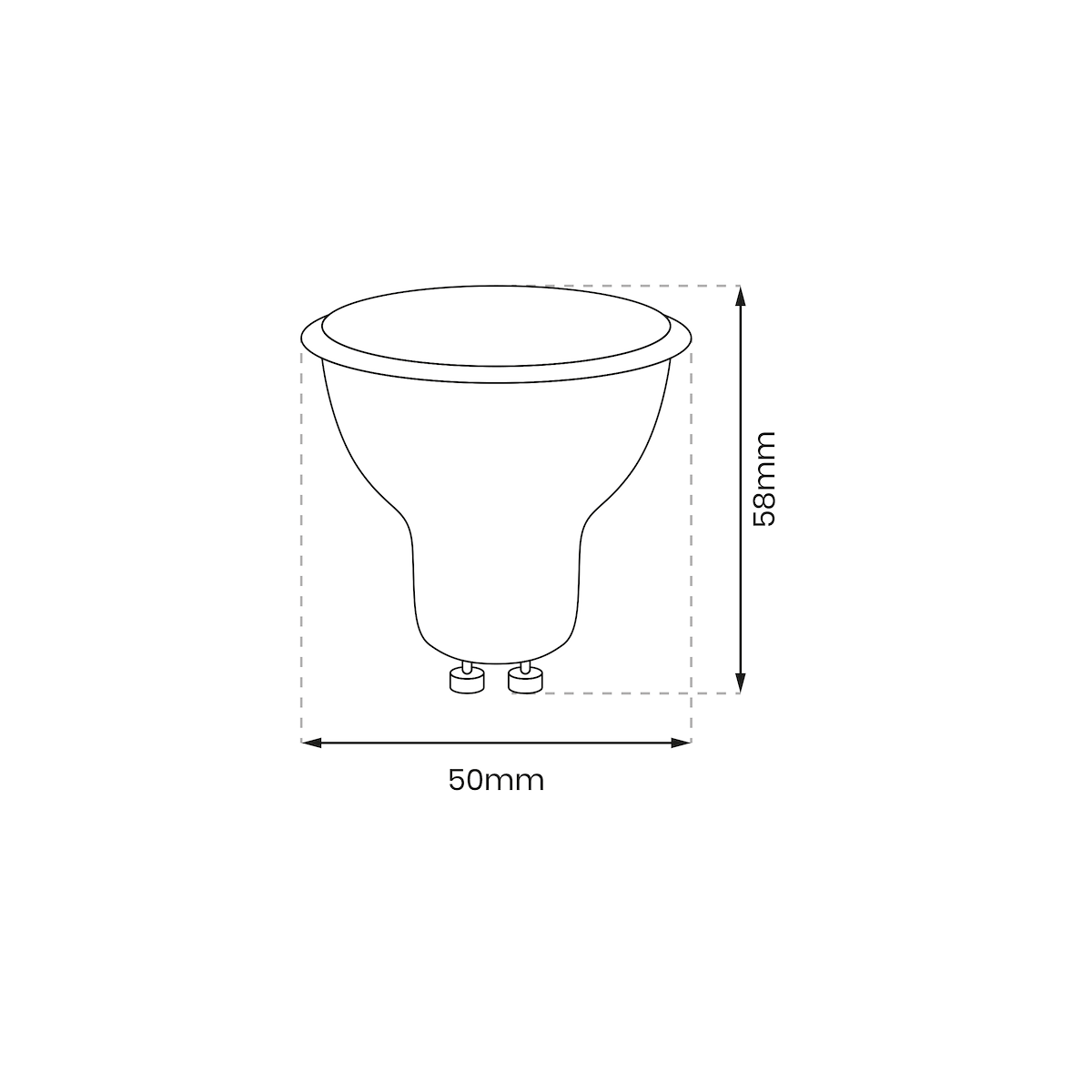 MiLagro Żarówka LED GU10 6,5W 4000K designerskie oświetlenie