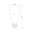 MiLagro Żarówka LED RGB z Pilotem stylowe oświetlenie