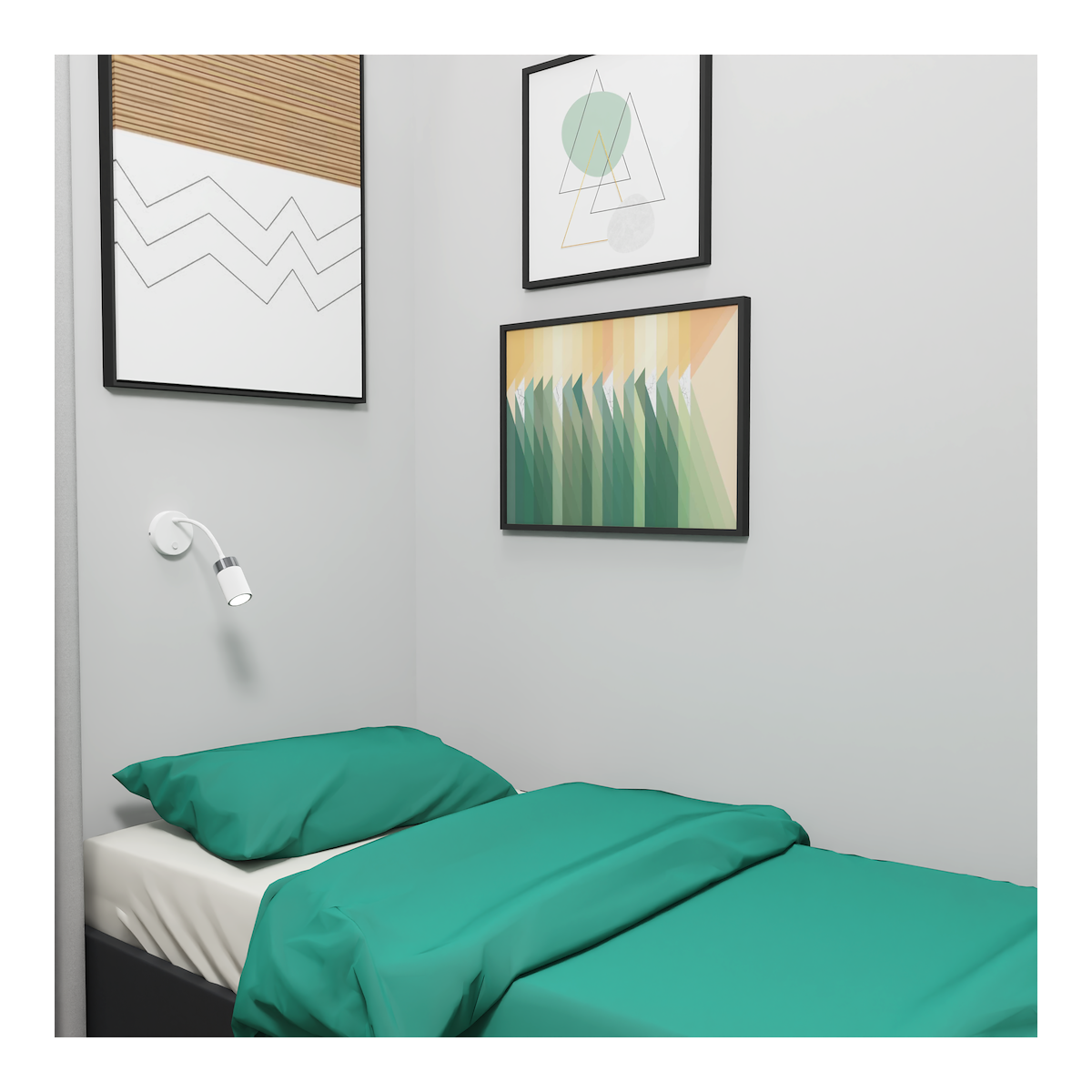 MiLagro Kinkiet flex Joker 1xGU10 Biały/Chrom MLP8533