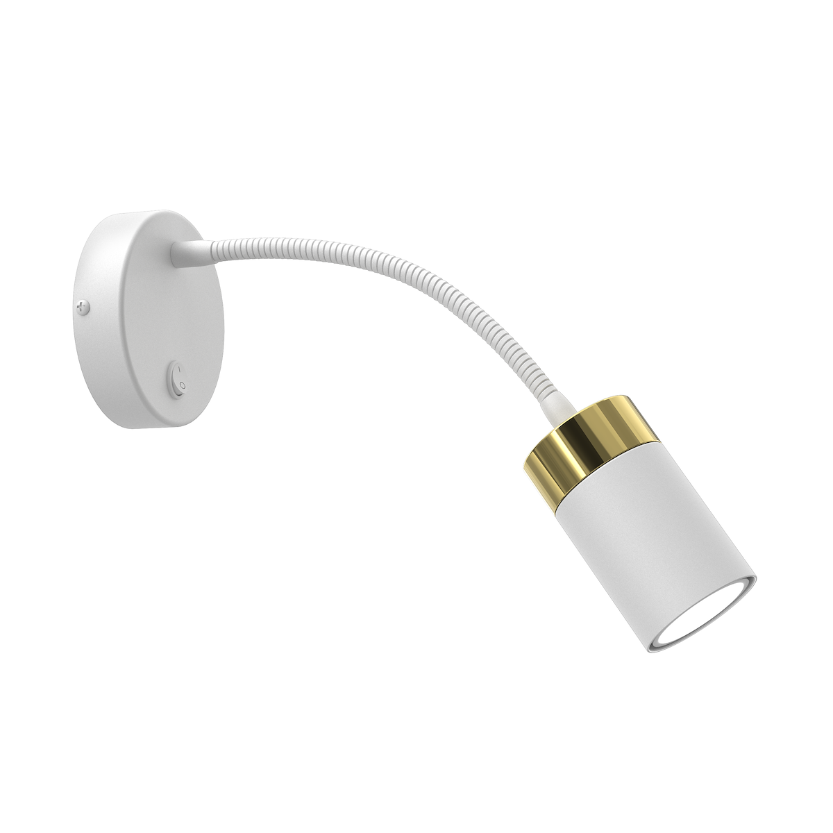 MiLagro Kinkiet flex Joker 1xGU10 Biały/Złoty MLP8535