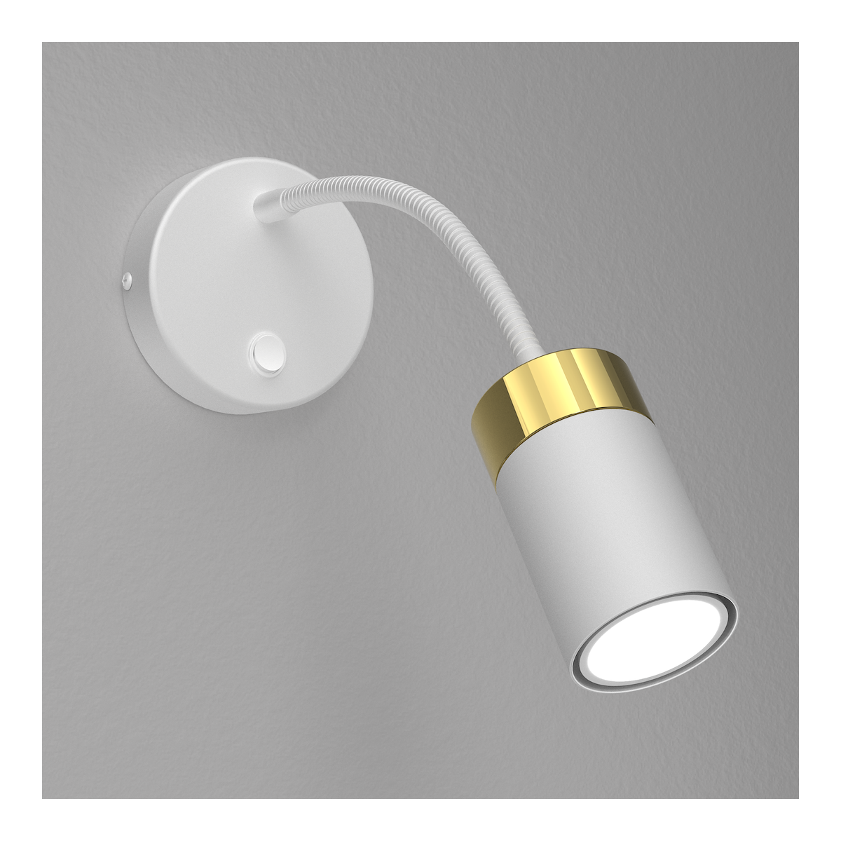 MiLagro Kinkiet flex Joker 1xGU10 Biały/Złoty MLP8535